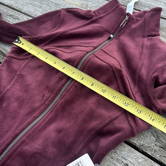 Lululemon Define Jacket Velvet‎ Garnet size 2 NWT - Picture 7 of 9